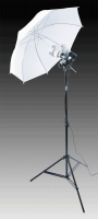 36in 1 Umbrella Kit- Dual 60W LEDs w/6 ft Stand