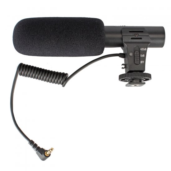 Camera Mount/Smartphone Microphone w/3.5mm - Click Image to Close
