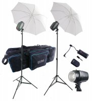 2 Flash Kit, Inc. 2 X150 Lights 2 Stands, 2 36" Umbrella, 1-WFT*