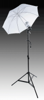 36in Umbrella Kit -1 60W LED, 1 Socket Set. 1 6 ft Stand