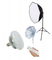 28in Octo 1 Softbox Kit- 1 125W LED, 1-6 ft Stand (No Bag)