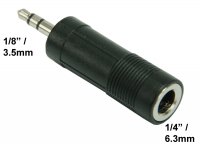 Sync Cord Adapter 1/4" (6.3mm) Phono to 1/8" (3.5mm) Mini Pin