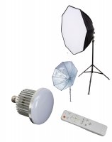 28in Octo 1 Softbox Kit- 1 105W LED, 1-6 ft Stand (No Bag)